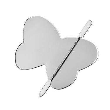 Imagem de shamjina Anel de Paleta de Maquiagem Paleta de de Maquiagem Haste de de Maquiagem de aço Inoxidável Paleta, em forma de borboleta