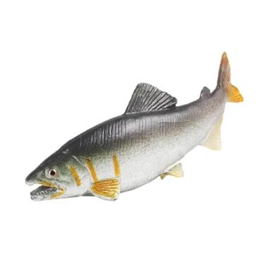 Imagem de Dynwave Decorações de aquário figura de peixe brinquedo realista pequenos presentes de aniversário educacional ornamento do tanque de peixes pré-escolar