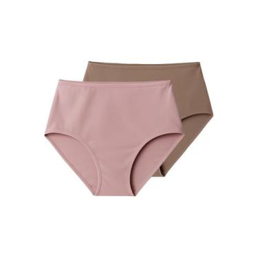 Imagem de Kit com 2 Calcinhas Alta Liz 50370 Colorido, Rosa, XG