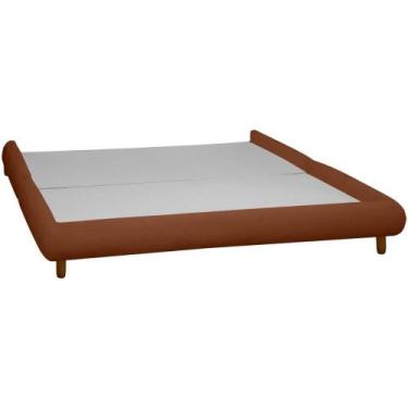 Imagem de Base Cama Box Quarto de Casal 153cm Orgânica Napoli Bouclê - SOFA STOR