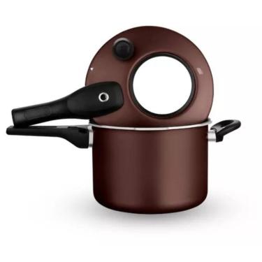 Imagem de Panela De Pressão C/ Visor Superior 4,5L Antiaderente 20 cm