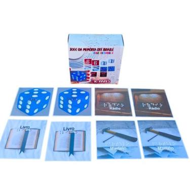 Imagem de Jogo da Memória para Aprender Braille Brincando Plastificado 10 pares 