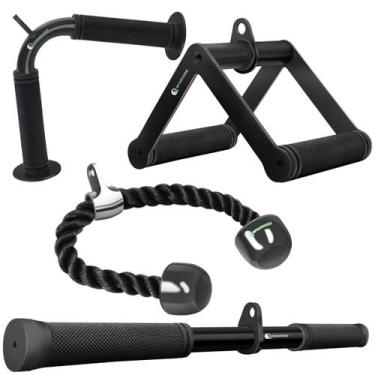 Imagem de Conjunto de acessórios para máquinas de cabos LAT Pulldown para academ