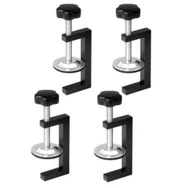 Imagem de Storystore Grampos C de 7,6 cm para marcenaria, 4 peças, braçadeira C de aço resistente com mandíbula larga estável, conjunto de grampos C pequenos para artesanato fixação de peças de trabalho de mesa