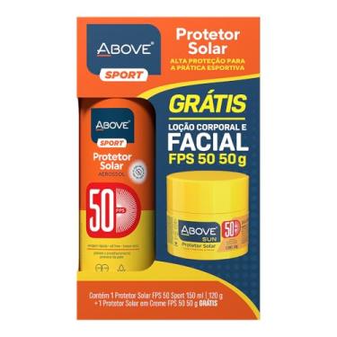 Imagem de Above Kit Protetor Solar Sport Fps50 150Ml+ Protetor Solar Creme Fps50 50G