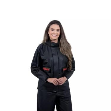 Imagem de Capa de Chuva Motoqueiro Feminina  Serrana Protercapas Tamanho M