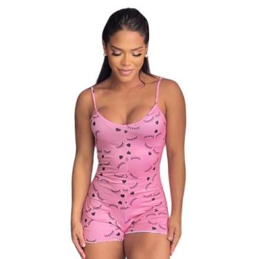 Imagem de Pijama Macaquinho Feminino de alça Conforto e Estilo para sua Noite - 