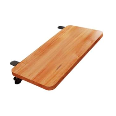 Imagem de Ｂｅｓｇａ Prateleira extensível para mesa, bandeja para teclado, organizador de estação de trabalho dobrável, suprimentos portáteis para homens e mulheres, Marrom