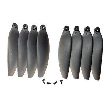Imagem de menolana 8x Hélices para Drone com Parafuso de Liberação Rápida Profissional de Alta Resistência 5,8 cm Peças de Reposição para S1S E88 K918 Ying S3 SG108, Translúcido