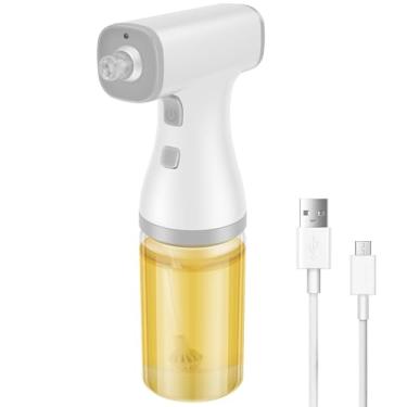 Imagem de FALESOUL Pulverizador de óleo elétrico para cozinhar, frasco dispensador de azeite de oliva ajustável de 250 ml com luz LED, dispensador de molho de soja e vinagre de azeite de oliver para cozinhar
