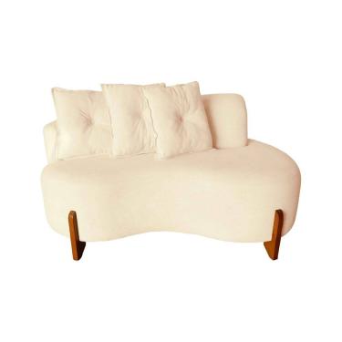 Imagem de Namoradeira Plaza Bouclé com 3 Almofadas - Estopar