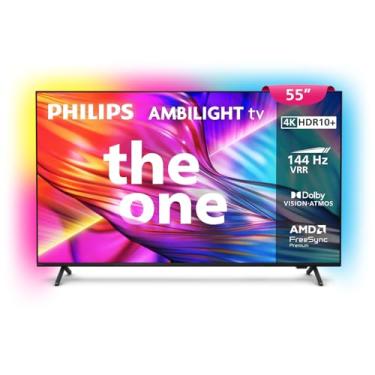 Imagem de Smart TV 55" 4K 144 Hz VRR Philips THE ONE 55PUG8929/78, Ambilight, P5, DTS Play-Fi, Freesync, Dolby Vision Atmos, 40 W RMS