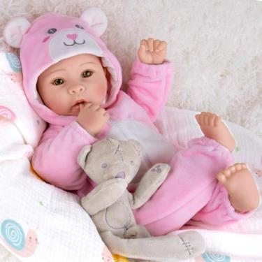 Imagem de Baby Doll Aori Realistic 43 cm com kit de alimentação para crianças a 