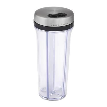 Imagem de Cole & Mason Saunderton Spice Storage & Shaker – Porta-ervas para geladeira, bancada ou armário – Recipiente de armazenamento de alimentos dividido – Agitador de especiarias com tampa –