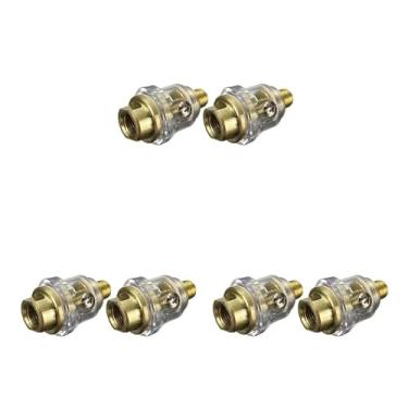 Imagem de 6 peças em acessórios de compressor de óleo ferramenta de lubrificador pneumático em polegadas tubo / aplicações para mini de acesso de linha fêmea de ar masculino prático Frl em linha - automático ótimo Bsp