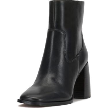 Imagem de Vince Camuto Bota feminina Dayana no tornozelo, Couro preto, 42
