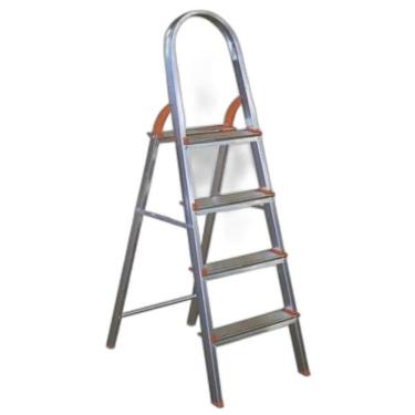 Imagem de Escada Doméstica Super Leve 4 Degraus Em Alumínio