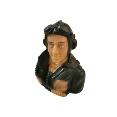 Imagem de 1/5 Pilot Figures WWII Hand Painted for RC Airplanes Model Plane Aircraft Warbird Sport Jet Car Boat Drone Toy Driver (FL-P-0222B)