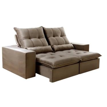 Imagem de Sofá Retrátil e Reclinável Prisma 1,90m - Montagem Inclusa