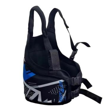 Imagem de JicSuXi Colete protetor de costela para kart adulto, acessório ajustável, respirável, versátil, confortável, ergonômico, protetor de peito para kart, Azul
