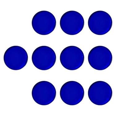 Imagem de UGPLM 10x Pontas de taco de sinuca Almofadas Acessórios de bilhar Acessórios de taco de sinuca Peças de reposição Almofadas de virola para bar Lazer Sala de, Azul