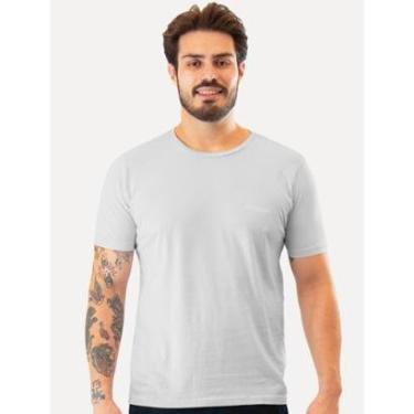 Imagem de Camiseta Guess Masculina Small Silk Logo Cinza Claro-Masculino