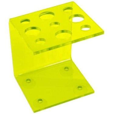 Imagem de Suporte Acrílico Verde Limão 3mm para Tesouras Modelo Vertical - Santa