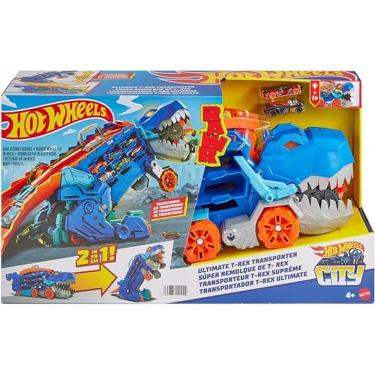 Imagem de Pista Hot Wheels Super Reboque de T-Rex City Mattel