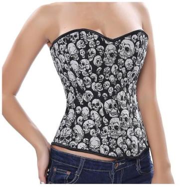 Imagem de Moda feminina plus sice desossada espartilhos divertidos shapewear rou