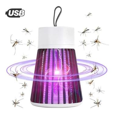 Imagem de Armadilha Abajur Luminária Mata Mosquito Pernilongo Insetos