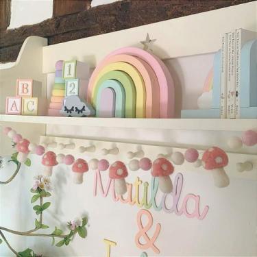 Imagem de Arco-íris Infantil em Cores Candy - Decoração para Quartos - Ideiative