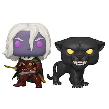 Imagem de 2 Bonecos Dungeons & Dragons Drizzt Do'Urden e Guenhwyvar Special Edition Pop Funko - SUIKA
