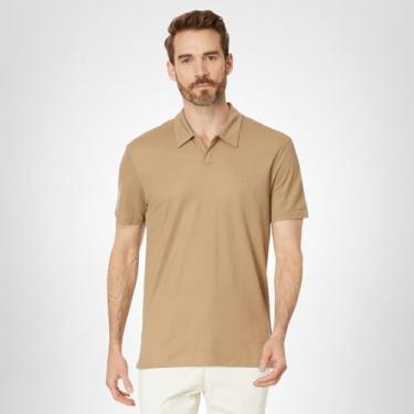 Imagem de John Varvatos Camisa polo masculina Leroy, Camelo, G