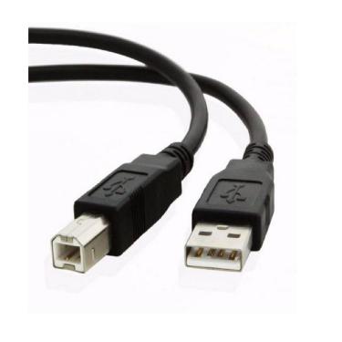 Imagem de Cabo USB 2.0 AM/BM para Impressoras HP Epson Lexmark Brother Canon - 1,8 Mts