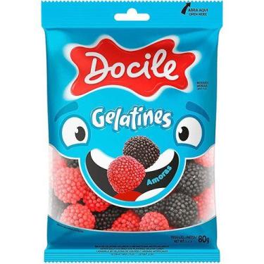 Imagem de 2 Pacotes Bala de Gelatina Amoras 80g - Docile, 2 unidades