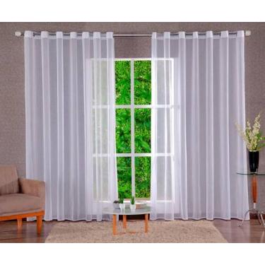 Imagem de Cortina Transparente Voal Voil Liso 2,80X2,50 Sala E Quarto - Confecco