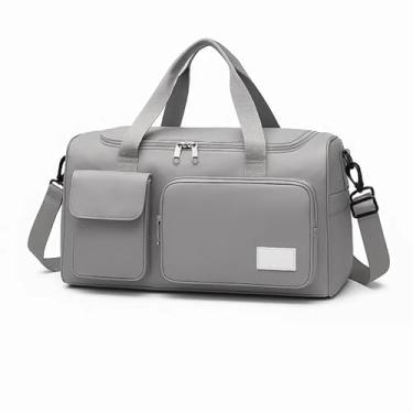 Imagem de Bolsa Esportiva Mala Feminina Masculina para Academia Viagem Com Porta Tênis Praia Clube Prática De Esportes Premium STECRIS (Verde com Rosa)