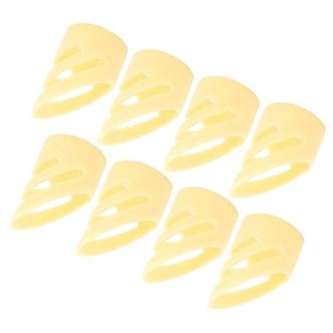Imagem de ZJchao Protetor de Ponta de Dedo de Guitarra, Material ABS Disponível Em Diferentes Tamanhos Protege Os Dedos do Suor, para Todos Os Tipos de Instrumentos de Cordas (6L+2M)