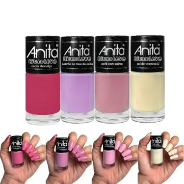 Imagem de Kit Esmaltes Anita Coleção Ritmo Leve Tons Pasteis Esmalte (4 Cor)