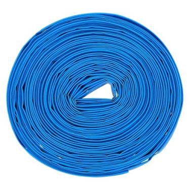 Imagem de DMiotech Tubo termorretrátil tubo de isolamento elétrico 2:1 tubo de fio de cabo envoltório manga azul 0,8 cm diâmetro 16,8 m de comprimento