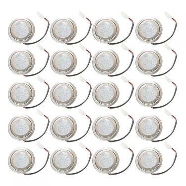 Imagem de Kit Lâmpada Led Redonda Para Coifa Plug Branco - 20 Peças Metálico Bivolt