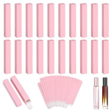 Imagem de Segbeauty Embalagem com 20 caixas de presente vazias pequenas para mulheres e homens, mini caixas de papelão quadradas rosa fosco para presentes, caixa de embrulho com tampa para viagem, frasco de