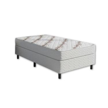Imagem de Cama Box Solteiro Espuma D33 Orthocrin Turquesa Base Box Fit Branco 88