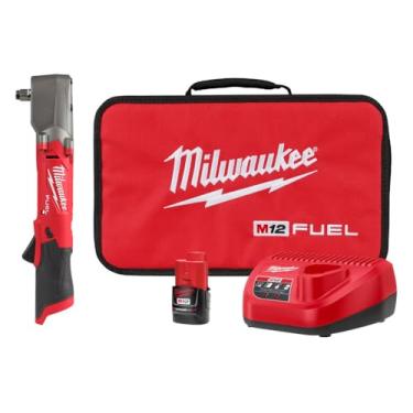 Imagem de Milwaukee Chave de Impacto Angular C 1/2" - 12V Fuel 2565-159N Com 1 Bateria 1 Carregador Bivolt e Bolsa