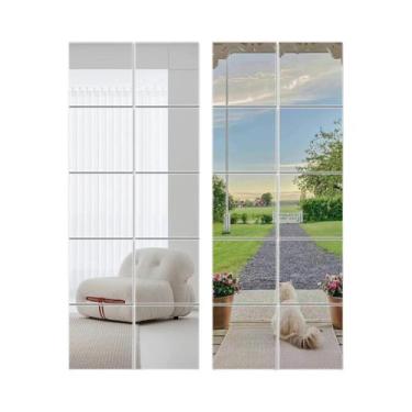 Imagem de Folhas De Espelho Autoadesivas Flexíveis Para DIY, 10, 20, 30 Peças, A