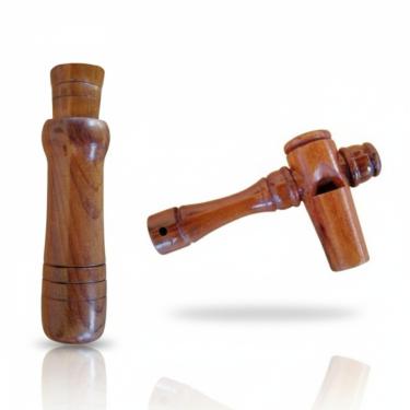 Imagem de Apito Inhambu De Madeira Modelo 01 + Apito Marrecao