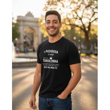 Imagem de Camiseta unissex 100% algodao tiaguinho poderosa - Kyros, Preto, P