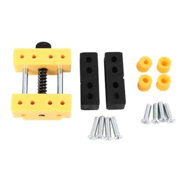 Imagem de Mini torno de mesa braçadeira de precisão liga de alumínio micro escultura em madeira gabarito para furadeira bancada de trabalho fixando de forma estável objetos irregulares