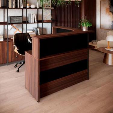 Imagem de Balcão Recepção em L e Gaveteiro Suspenso com 2 Gavetas F5 - F5 Office