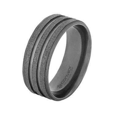 Imagem de Anel de Aço Atlantis GTR Black 8mm - Convex, 25